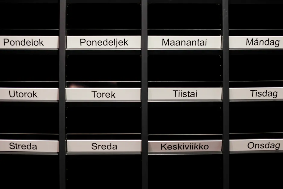 De daglige programmer distribueres i presserummet