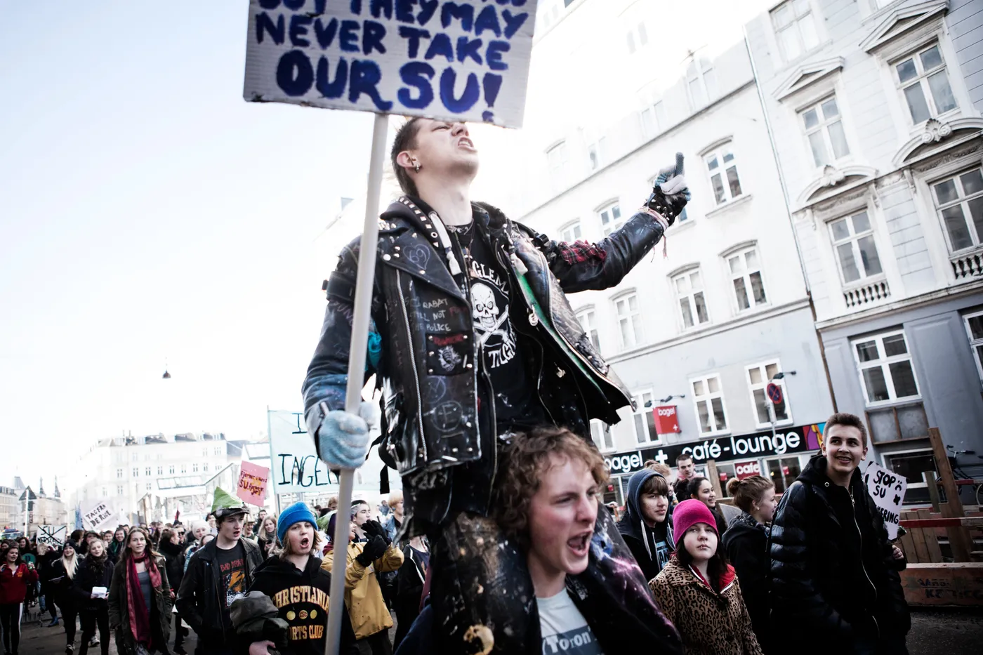 Højt humør under SU-protester, foto 4, Mark Knudsen