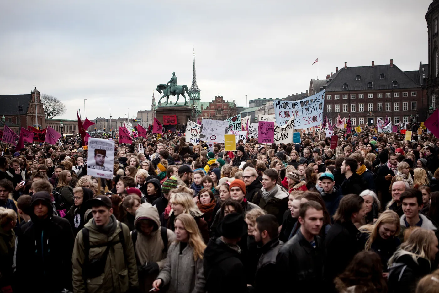 Højt humør under SU-protester, foto 15, Mark Knudsen