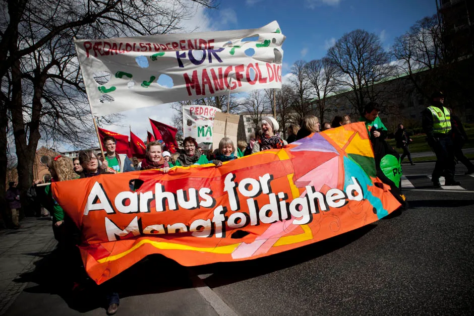 4000 mødte op til  Århus for mangfoldigheds demonstration