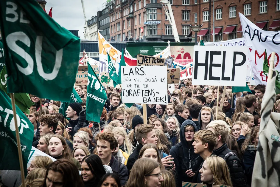 Kæmpe protest mod SU-nedskæringer, foto 2, Mette Kramer Kristensen