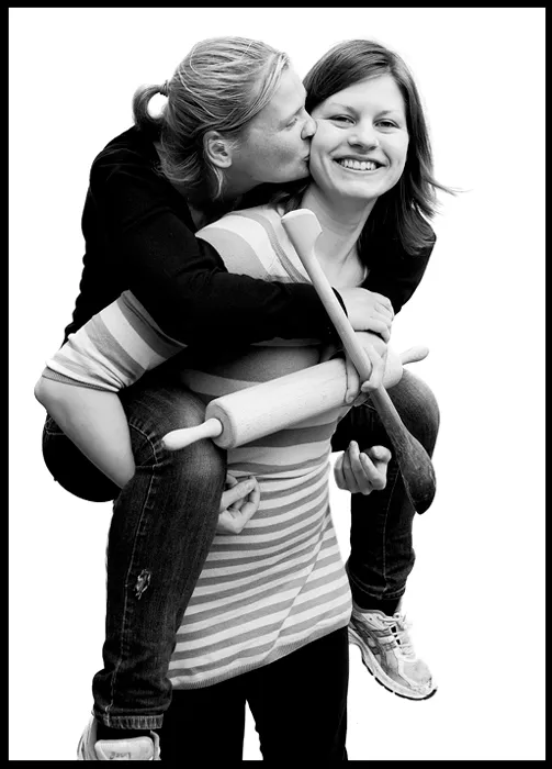 Sara og Birgitte. Børnehuset Columbus