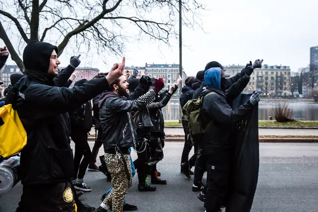 Aktivister på gaden for at støtte rydningstruede fristeder i Berlin (3/12)