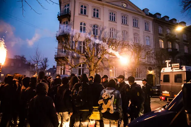 Aktivister på gaden for at støtte rydningstruede fristeder i Berlin (10/12)