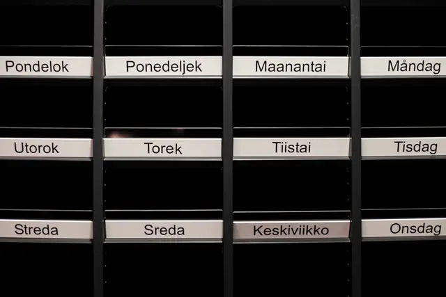 De daglige programmer distribueres i presserummet