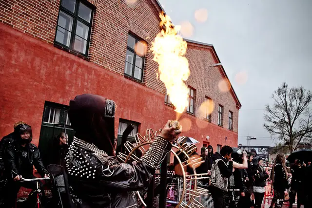 Glade punks fik cykelkrig og veganske hotdogs (14/22)