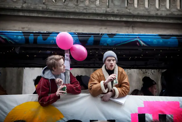 Højt humør under SU-protester (12/25)