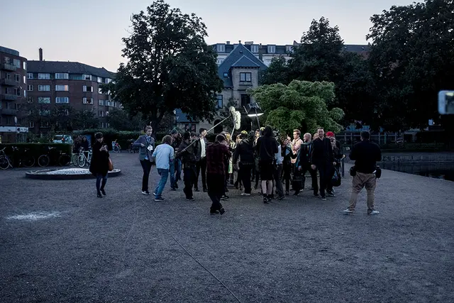 Johanne Schmidt-Nielsen ankommer til Enhedslistens valgfest